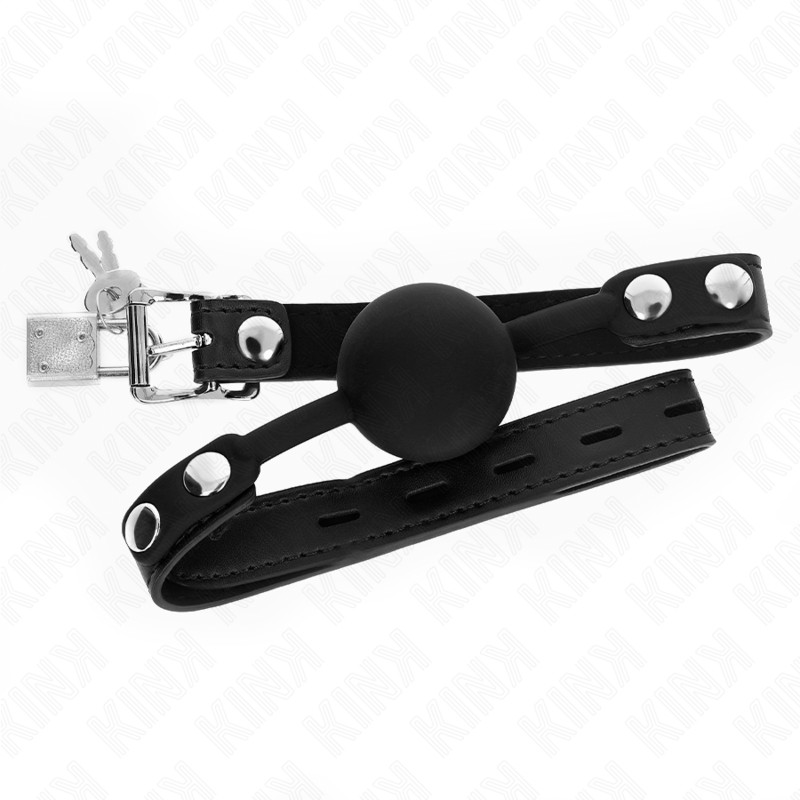 Kink - Modello 1 Palla in Silicone 4 Cm Gag Con Serratura 60 X 2 Cm