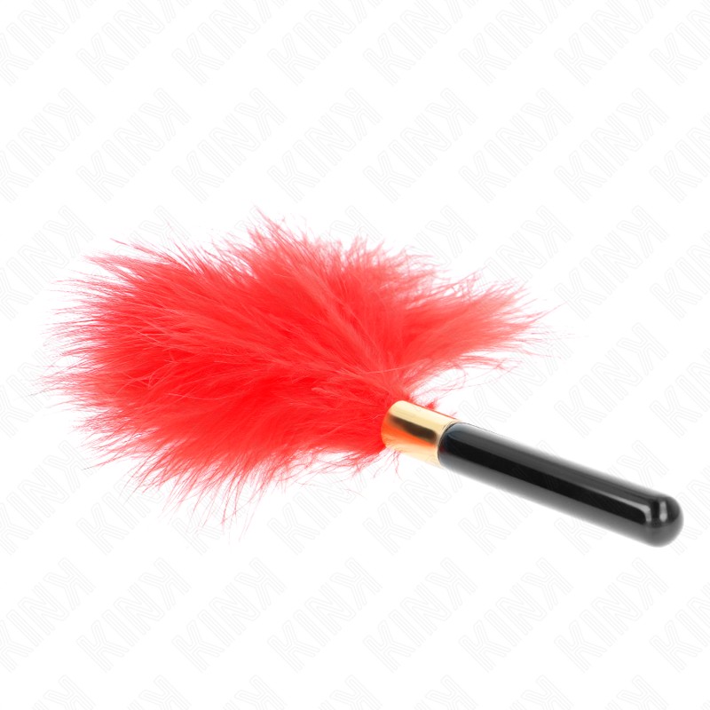 Kink - Piume Tickle in Metallo Oro Rosso 18 Cm