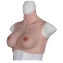XX-DREAMSTOYS Ultra Realistic H Cup Breast Form X Large - Ivory