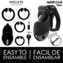 Addicted Toys Locked Mindnight Cell Penis Cage Size M