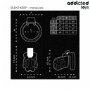 Addicted Toys Locked Silent Keep Penis Cage 7.5 Cm