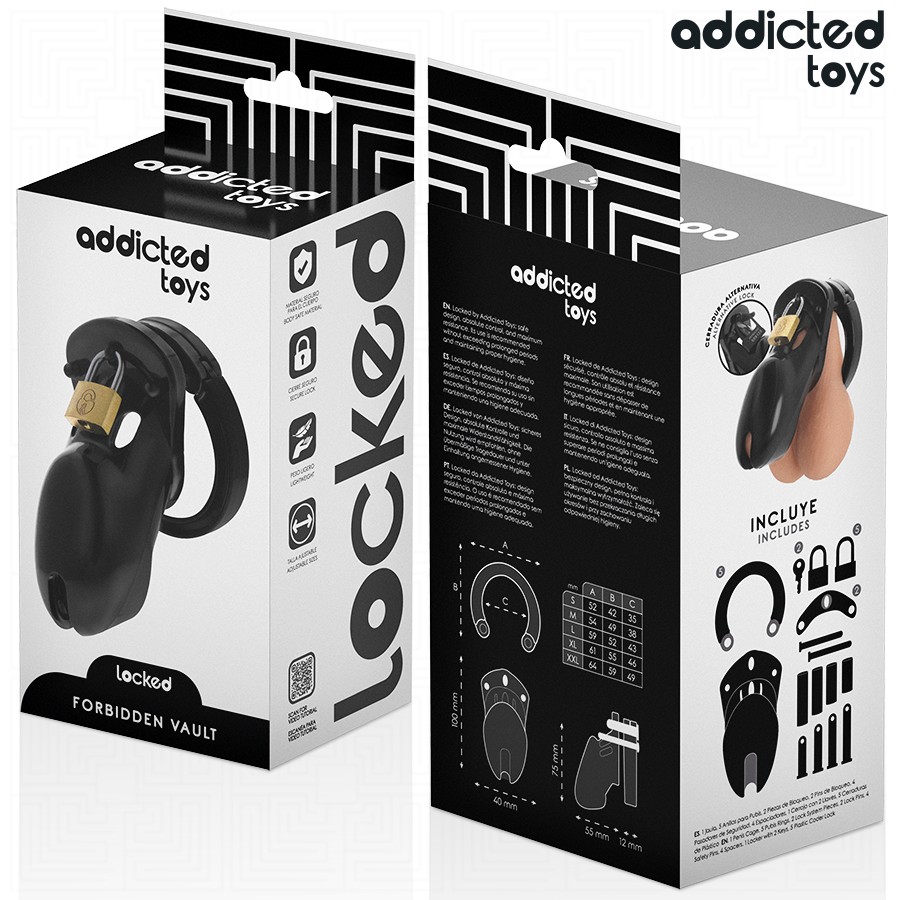 Addicted Toys Locked Forbidden Vault Penis Cage 10 Cm