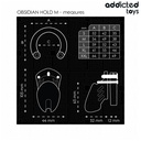 Addicted Toys Locked Obsidian Hold Penis Cage Size M