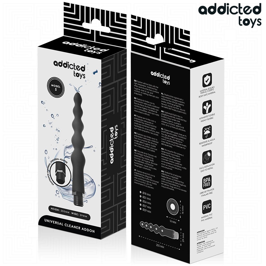 Addicted Toys - Pulitore Anale Con Adattatore Universale Modello 5