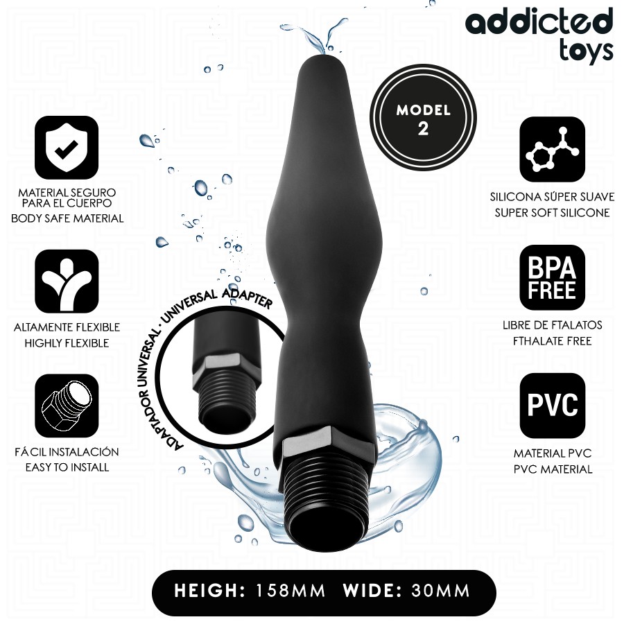 Addicted Toys - Pulitore Anale Con Adattatore Universale Modello 2