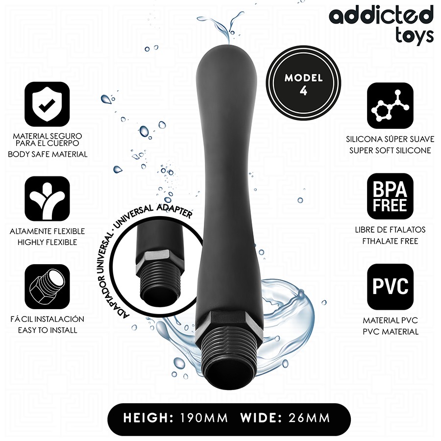 Addicted Toys - Pulitore Anale Con Adattatore Universale Modello 4