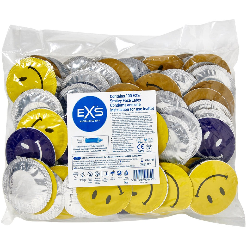 EXS Smiley Face Condoms - 12 Pack