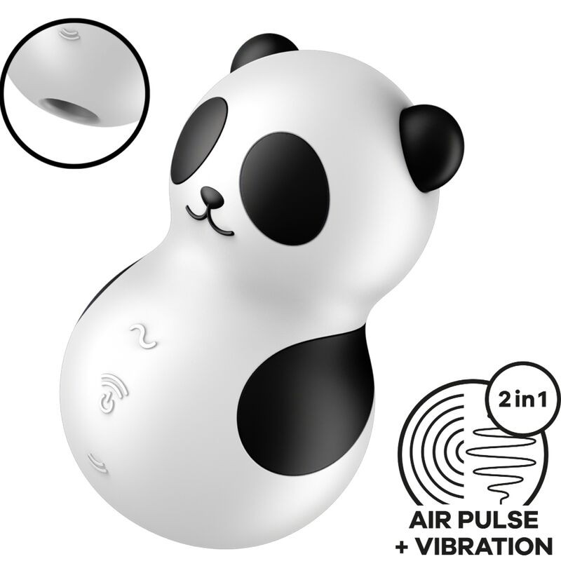 Satisfyer Pocket Panda Suction Vibrator - White