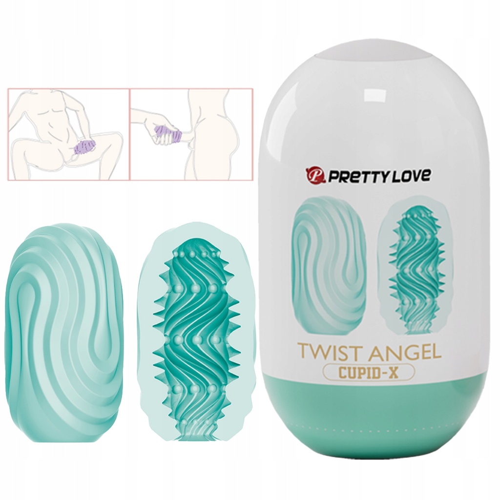 Pretty Love Twist Angel Cupid Masturbator Egg – Strukturierter Masturbator für intensive Stimulation