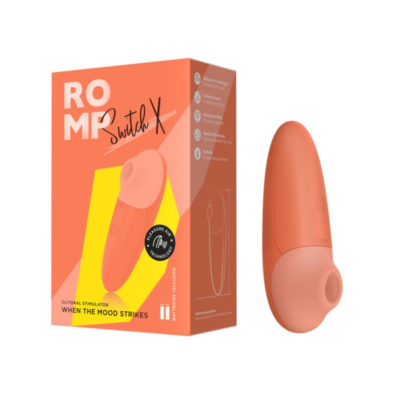 ROMP Switch X Klitorisstimulator – Pleasure Air Technologie mit 6 Intensitätsstufen