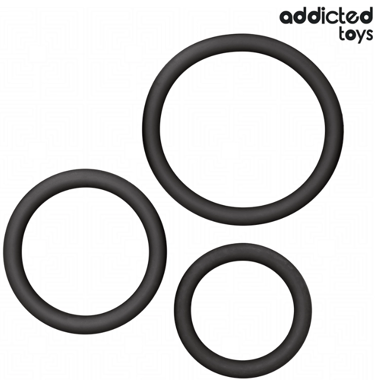 ADDICTED TOYS - SET SILIKONRINGE MODELL 2 - Sextoy