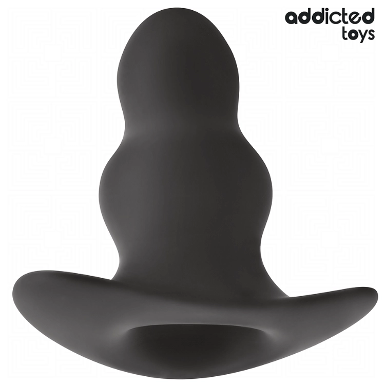 Addicted Toys Hollow Anal Plug Silicone Size Xxl 15.2 Cm