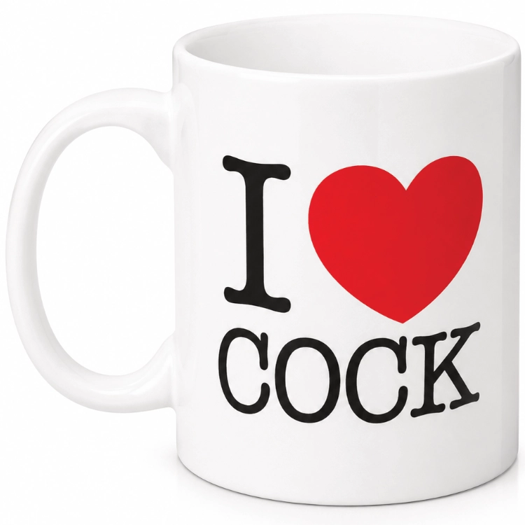 Spencer & Fleetwood I Love Cock Mug White