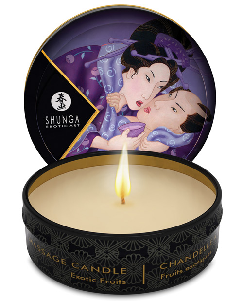 Shunga Mini Massage Candle-Exotic Fruits 1oz