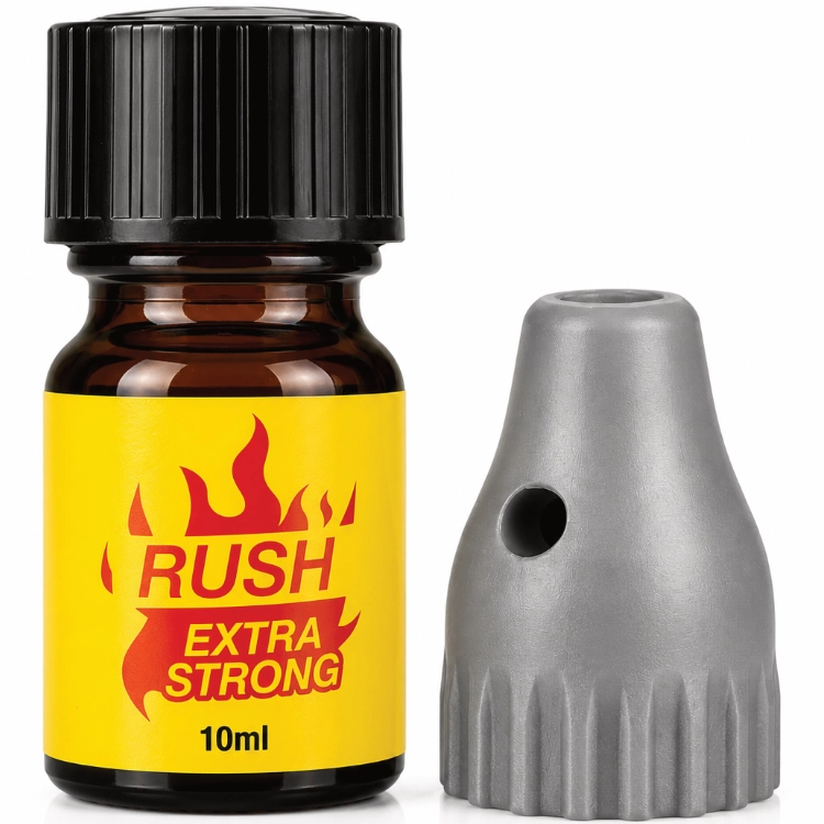 Poppers Starter Kit – Rush Extra Strong 10 ml + Kinky Quest Solo-Inhalator