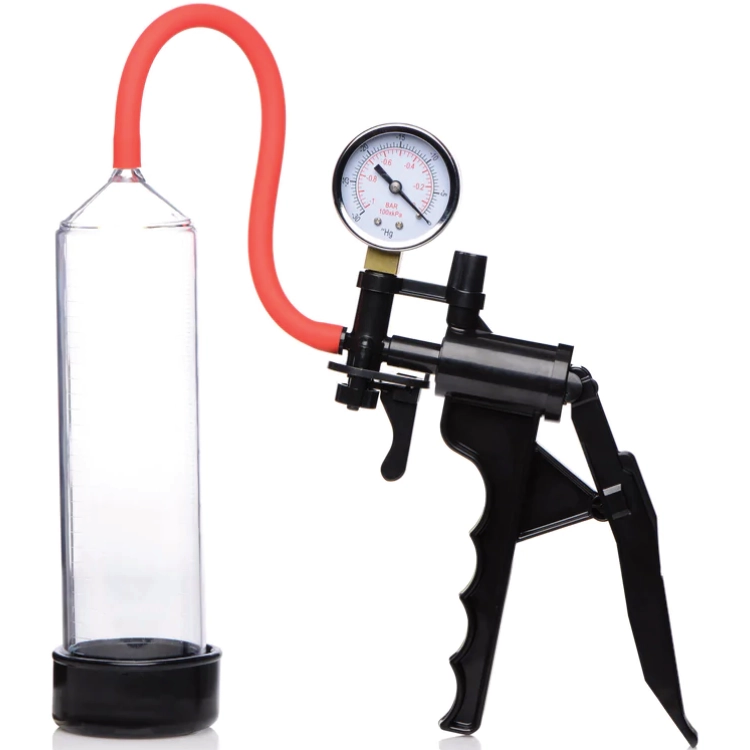 Jack Mate Penispumpe mit Manometer – Ergonomische Vakuumpumpe mit 9-Zoll-Zylinder