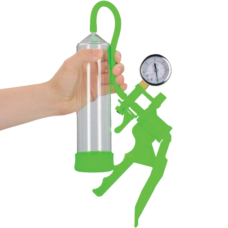 Elite Beginner Pump Glow in the Dark – Penispumpe mit Pistolengriff