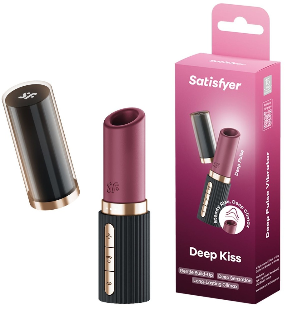 SATISFYER Deep Kiss Black - Vibrator