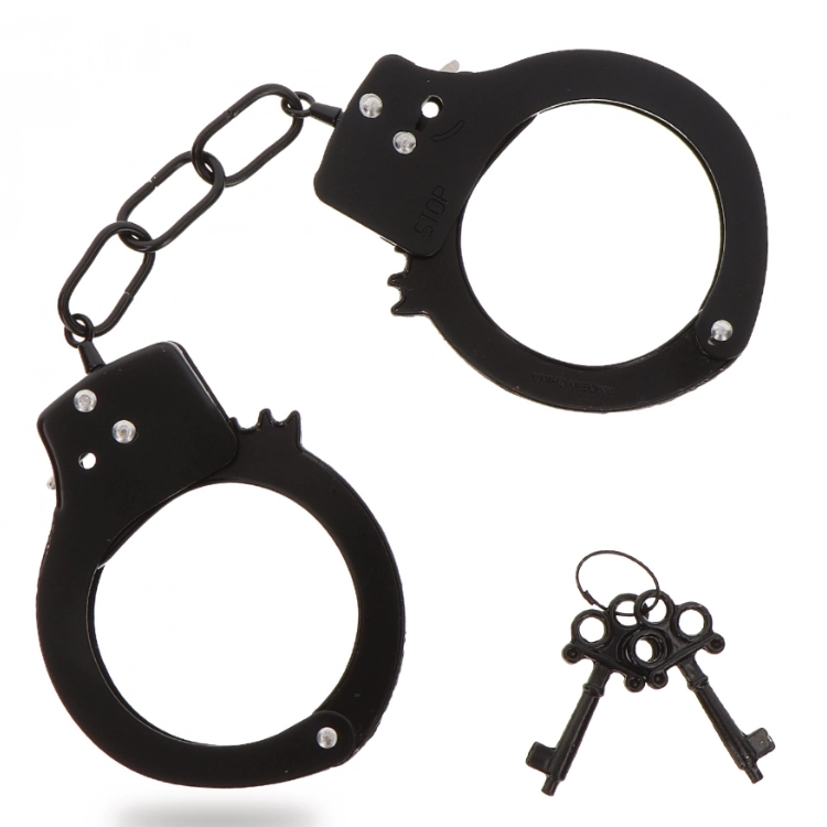 Fun Cuffs Metall-Handschellen (schwarz)