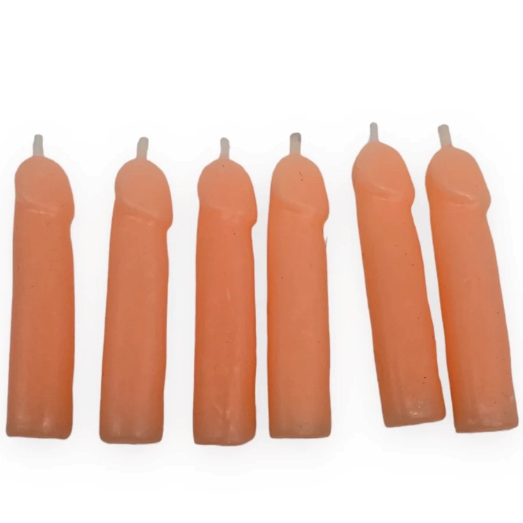 Kinky Pleasure KP010 – Penis-Kerzen Set für Partys & JGA (6 Stück)