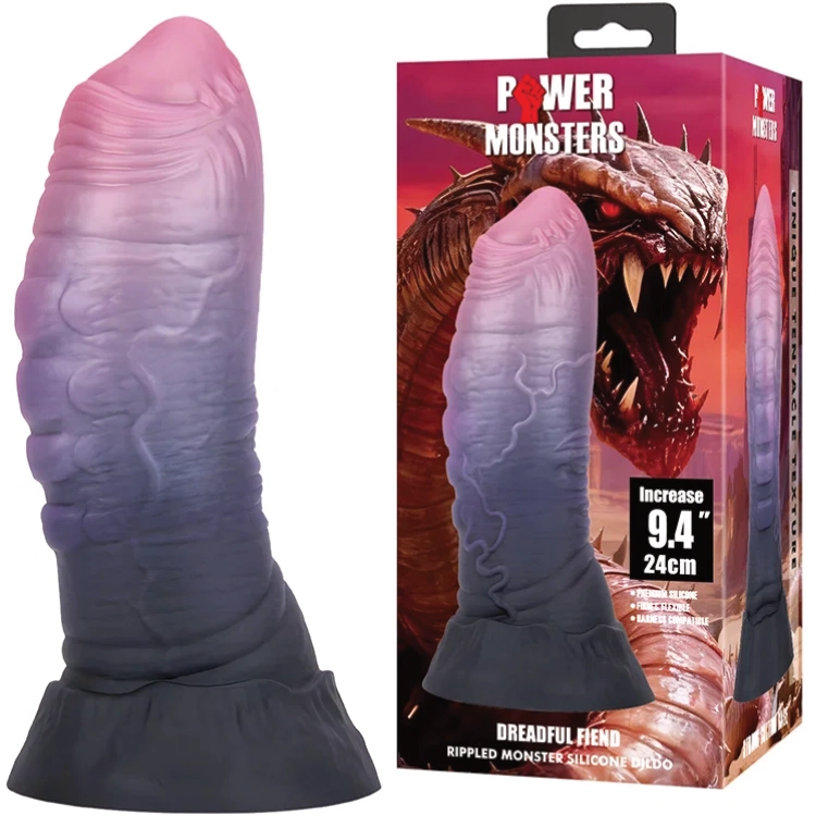 Power Monsters Dreadful Fiend – Rippled Monster Dildo 24 cm
