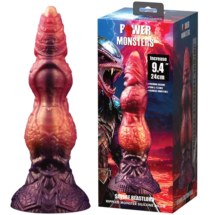 Power Monsters Savage BeastLord – Rippled Monster Dildo 24 cm