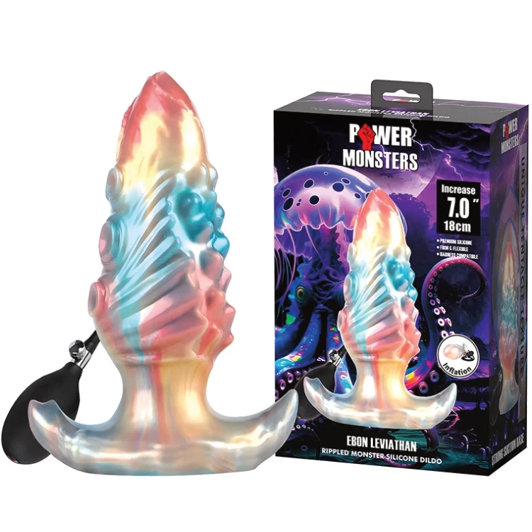 Power Monsters Ebon Leviathan – Aufblasbarer Analplug 18 cm
