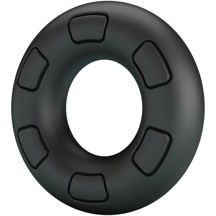 CRAZY BULL Bertram – Dehnbarer Supersoft Silikon-Penisring – Schwarz
