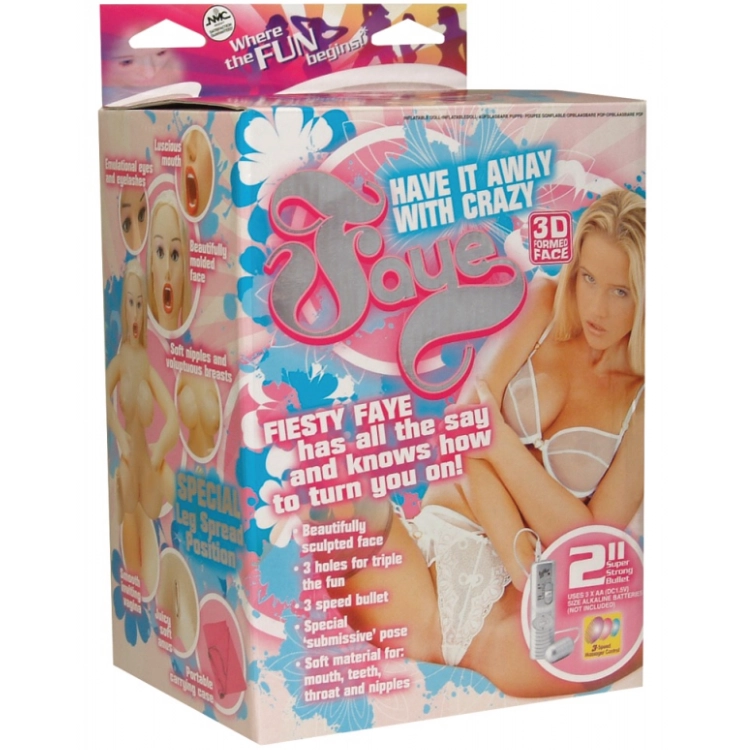 NMC Faye Aufblasbare Liebespuppe mit Vibration – 74 cm