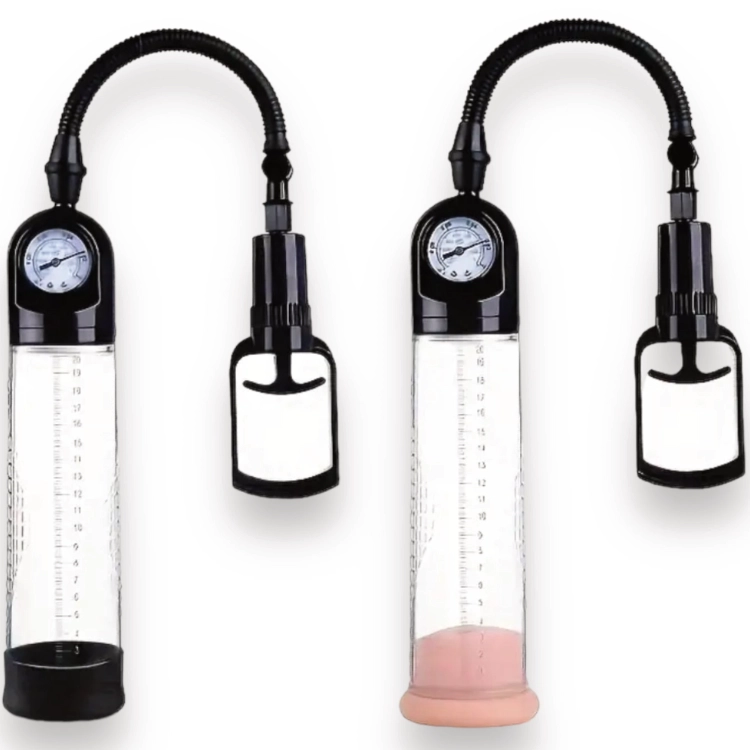 Power Escorts BR29 Power Pump XXL – Penispumpe mit Vaginaleinsatz & Manometer
