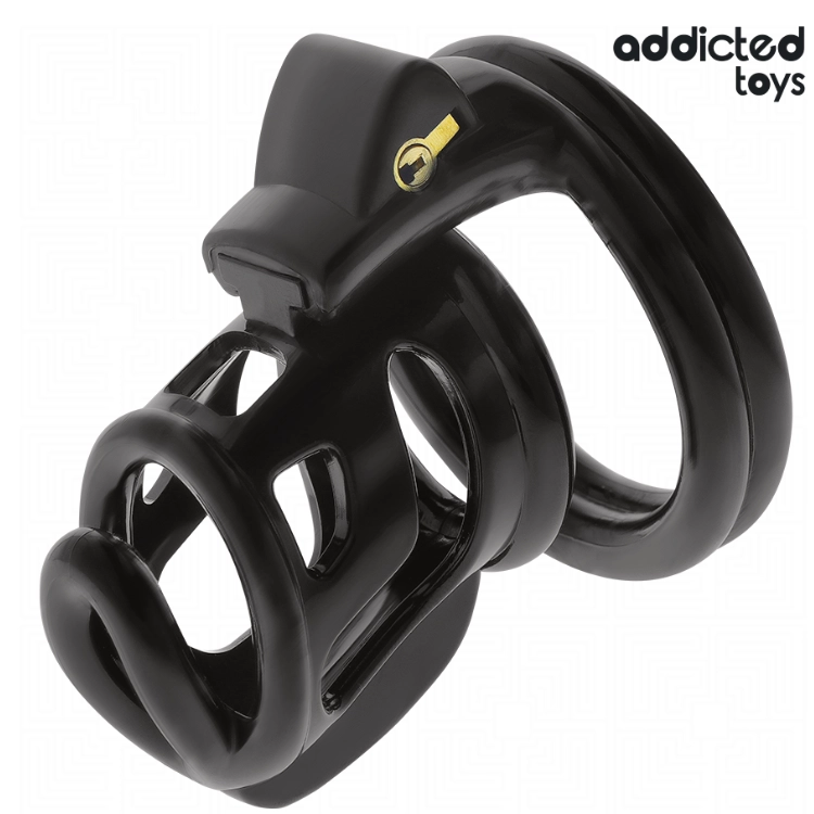 ADDICTED TOYS LOCKED Gilden Cage – Metall-Peniskäfig – 8,5 cm