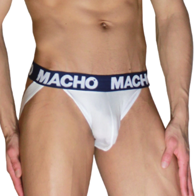 MACHO MX29DK Jock – Weiss & Marineblau – Grösse M