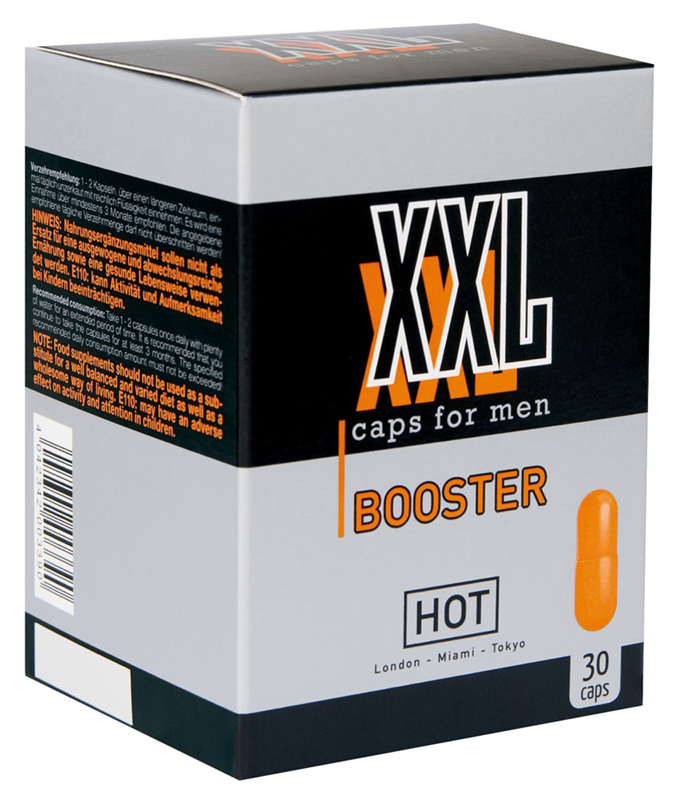 Hot XXL Caps Booster – Nahrungsergänzung für Männer – 30 Kapseln