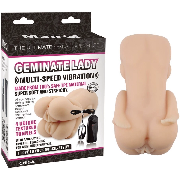 ManQ Geminate Lady – 2-in-1 Masturbator mit zwei Öffnungen
