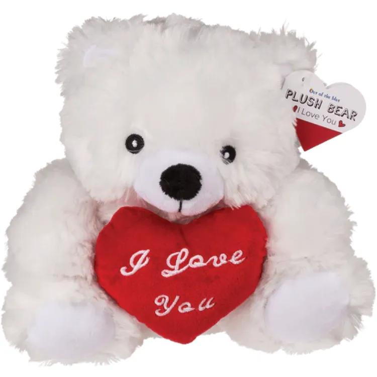 Plüsch-Bär mit rotem Herz – „I love you“ – ca. 22 cm