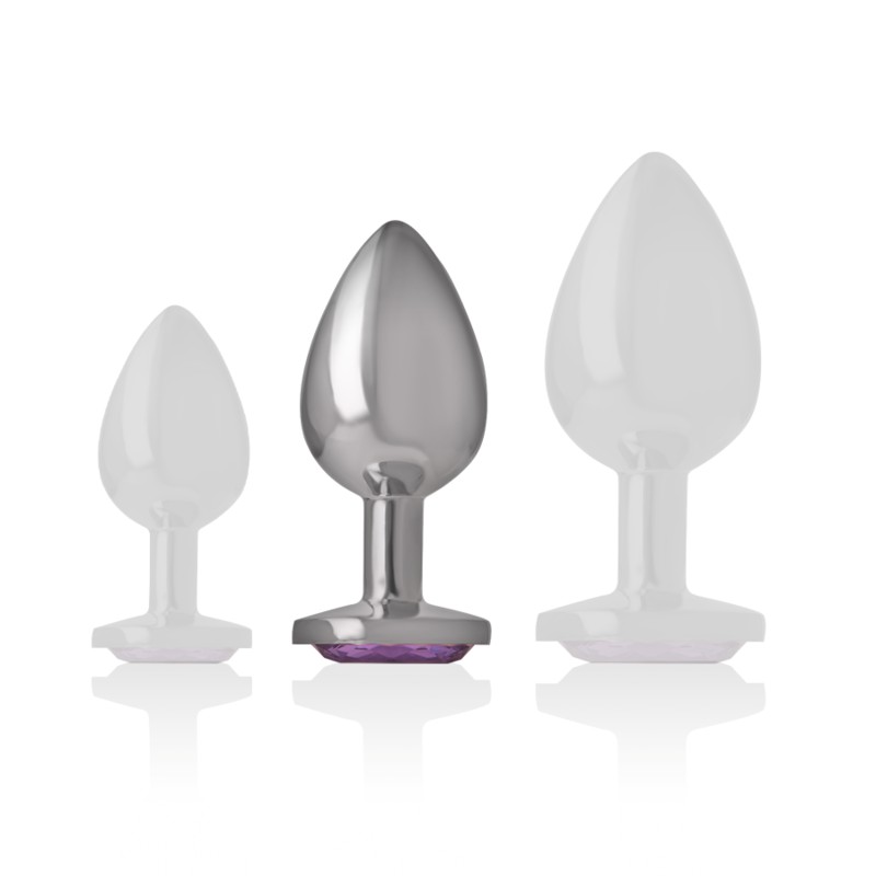 Intense Analplug aus Metall, Grösse M – Violett