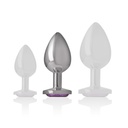 Intense Analplug aus Metall, Grösse M – Violett