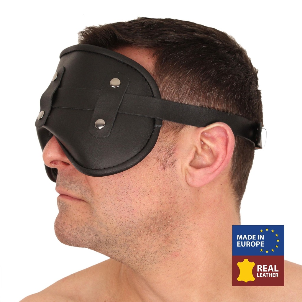 Leder Augenmaske gepolstert