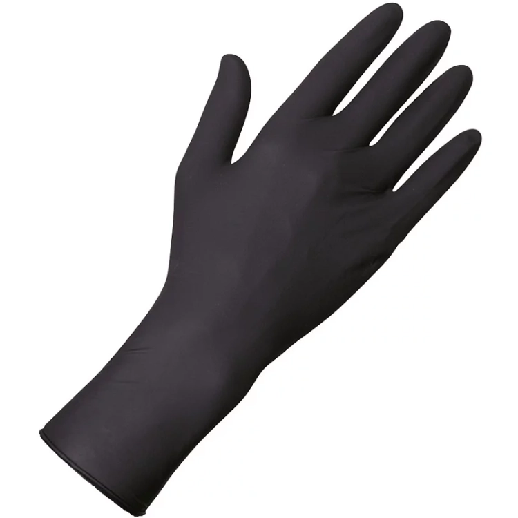 Unigloves SELECT BLACK 300 – Extra lange Latexhandschuhe